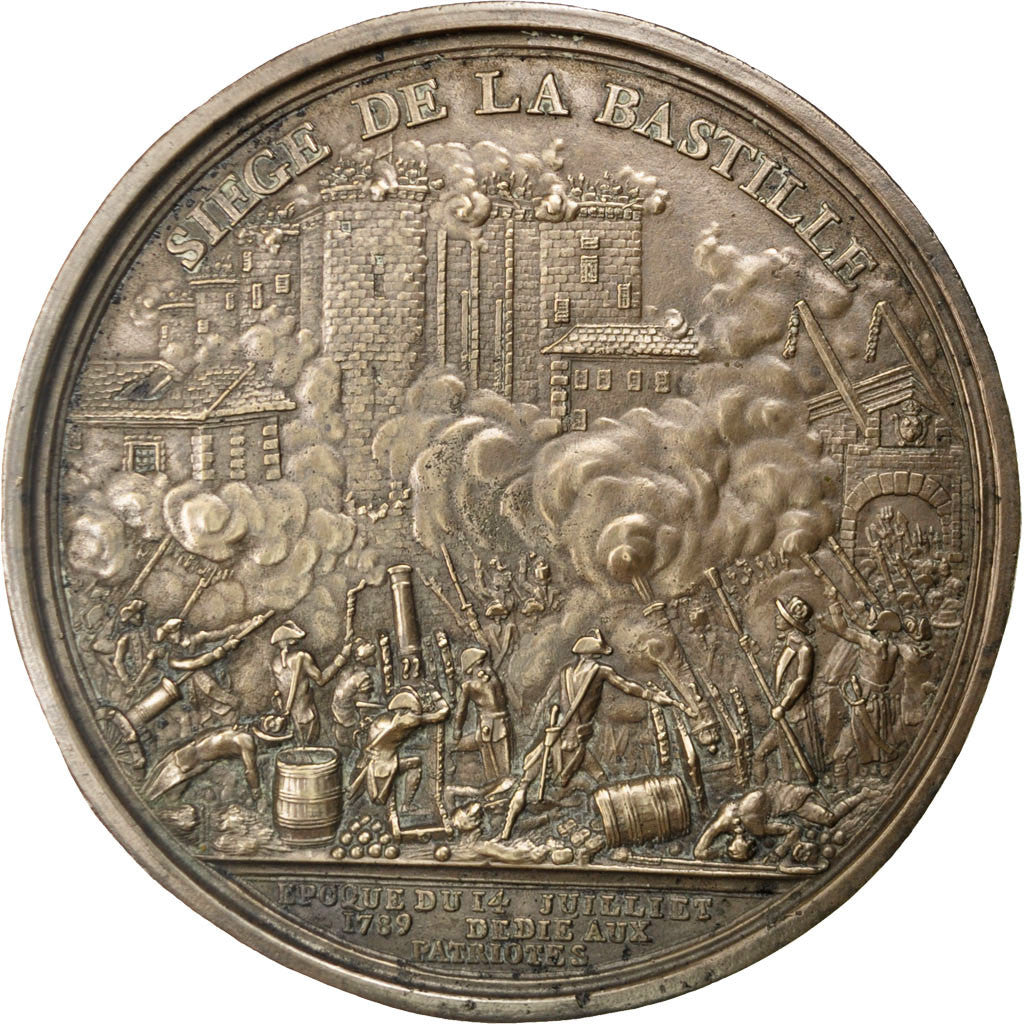 France, Medal, End of Monarchy, History, Andrieu, AU(55-58), Tin