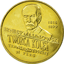 Coin, Poland, 2 Zlote, 1999, Warsaw, AU(55-58), Brass, KM:358