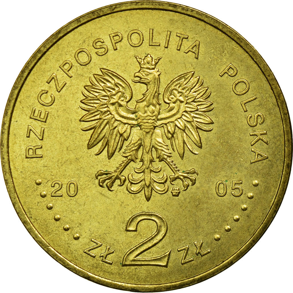 Moneta, Polonia, 2 Zlote, 2005, Warsaw, BB, Ottone, KM:521