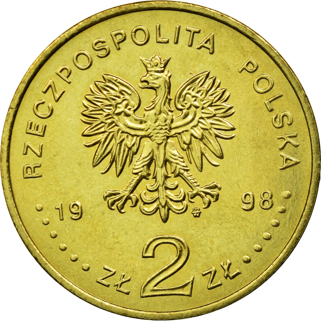 Monnaie, Pologne, 2 Zlote, 1998, Warsaw, TTB, Laiton, KM:336