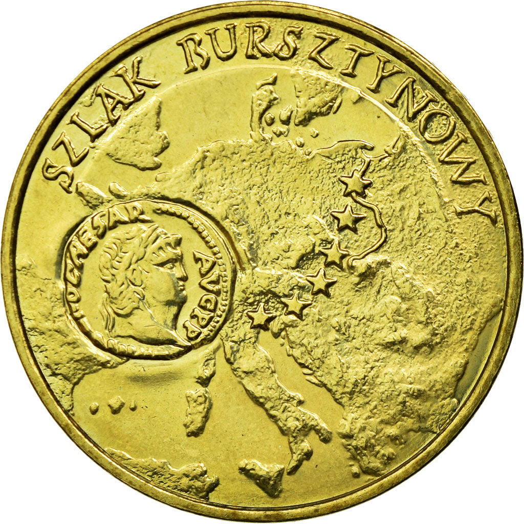Coin, Poland, 2 Zlote, 2001, Warsaw, EF(40-45), Brass, KM:410