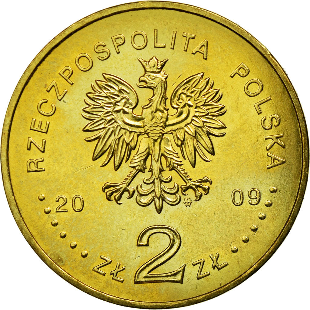Moneta, Polonia, 2 Zlote, 2009, Warsaw, BB+, Ottone, KM:675