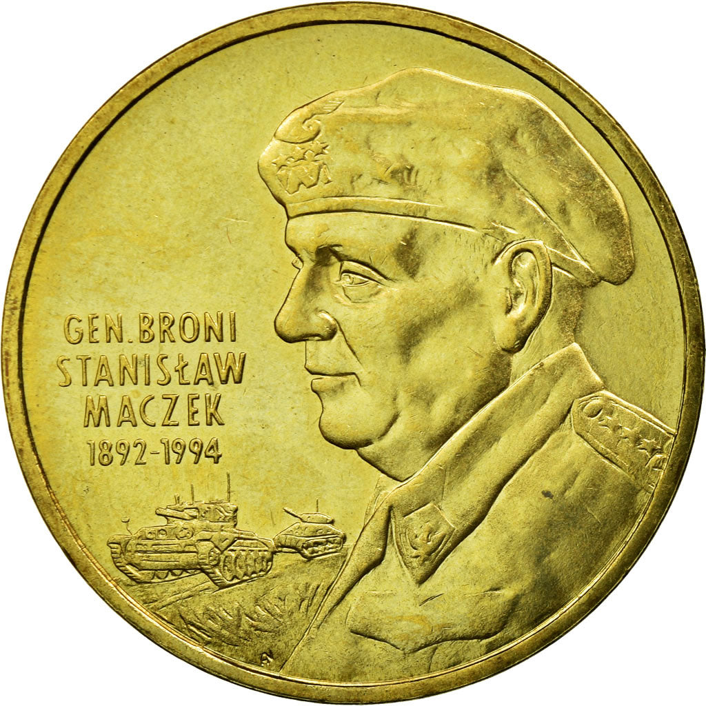 Münze, Polen, 2 Zlote, 2003, Warsaw, SS, Messing, KM:456