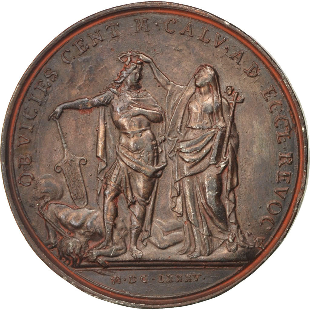 Louis XIV, Révocation de l'Edit de Nantes, Médaille, Divo 210