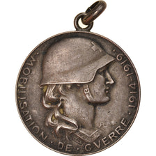 Suiza, Mobilisation de Guerre, Lausanne, medalla, 1914-1919, Excellent Quality