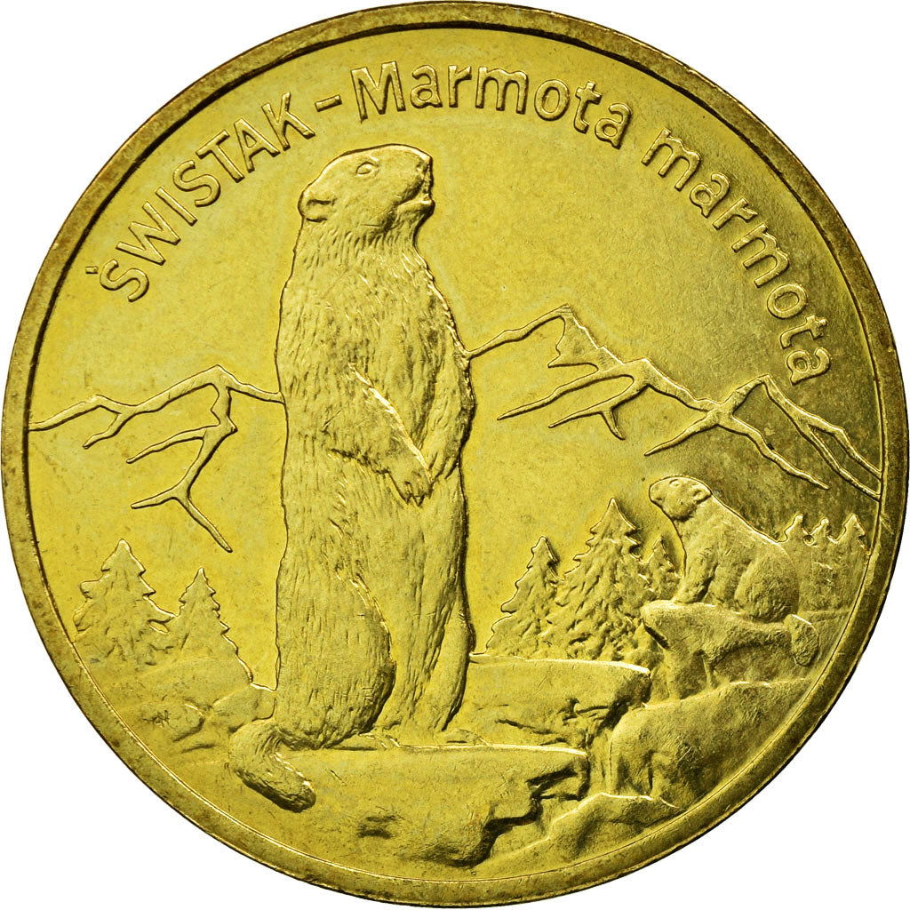 Coin, Poland, 2 Zlote, 2006, Warsaw, EF(40-45), Brass, KM:534