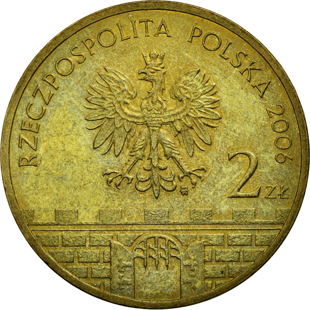 Moeda, Polónia, 2 Zlote, 2006, Warsaw, VF(20-25), Latão, KM:550