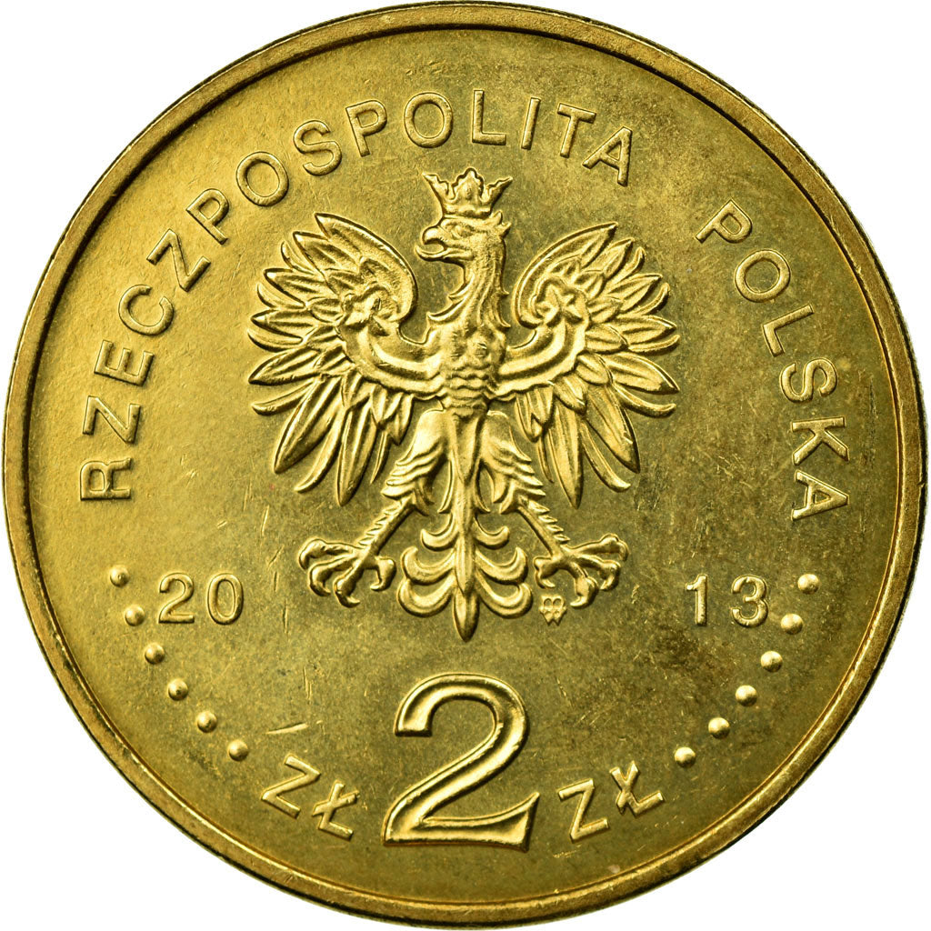 Moeda, Polónia, 2 Zlotych, 2013, Warsaw, EF(40-45), Cobre-Alumínio-Níquel