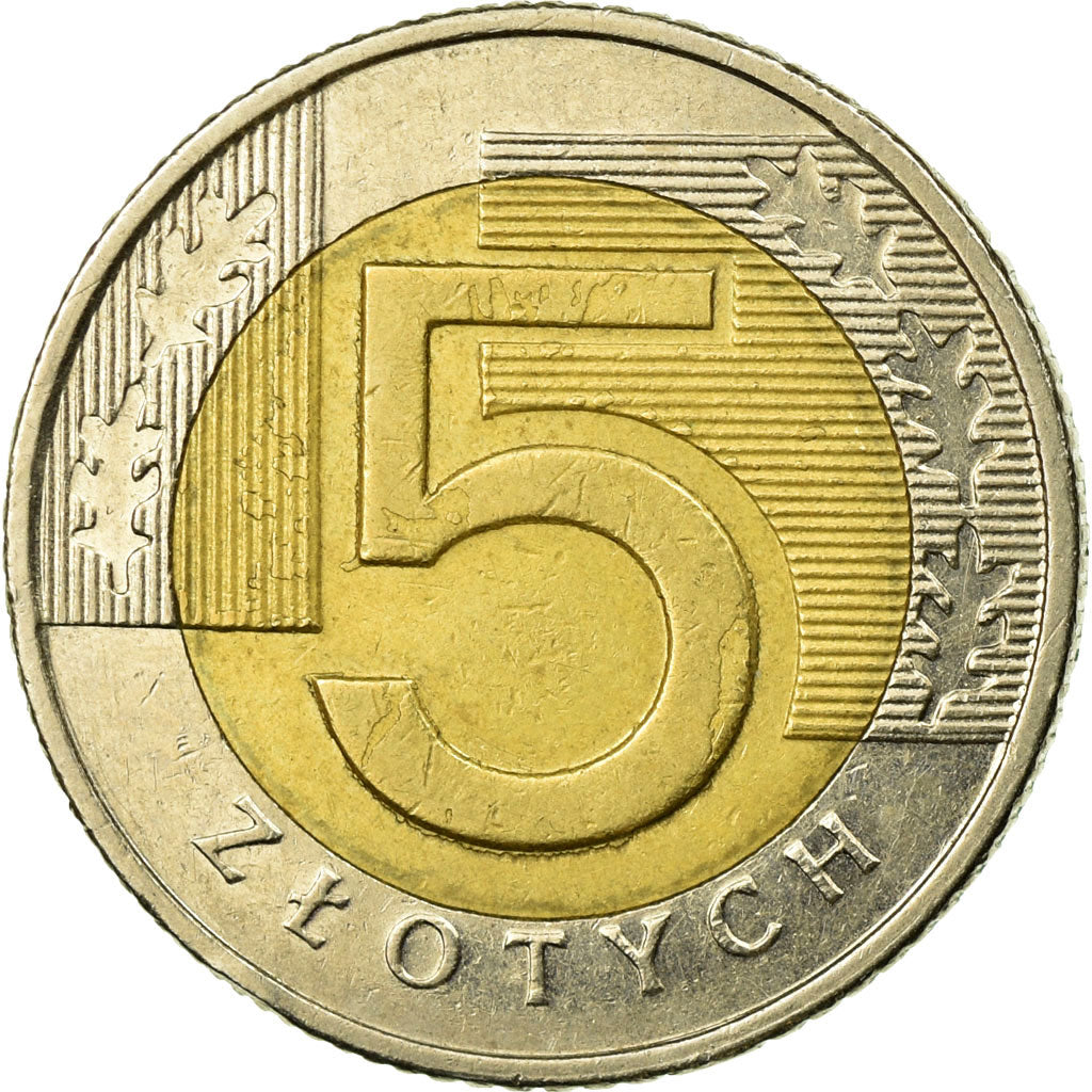 Moeda, Polónia, 5 Zlotych, 2009, Warsaw, EF(40-45), Bimetálico, KM:284