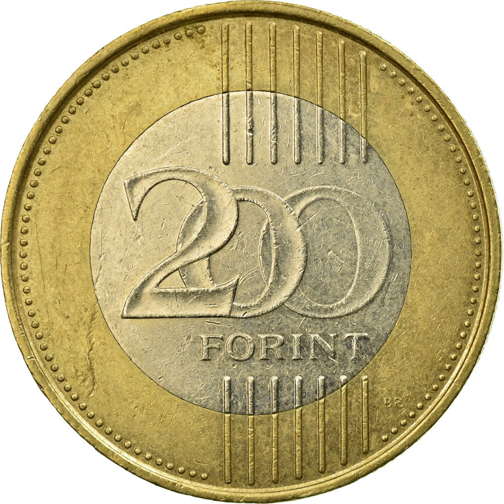 Coin, Hungary, 200 Forint, 2009, Budapest, VF(30-35), Bi-Metallic, KM:826