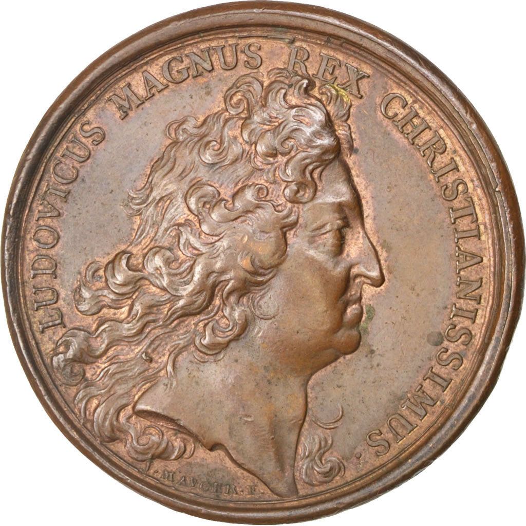 Louis XIV, Hommage du duc Léopold de Lorraine pour le Duché de Bar, Médaille, Di