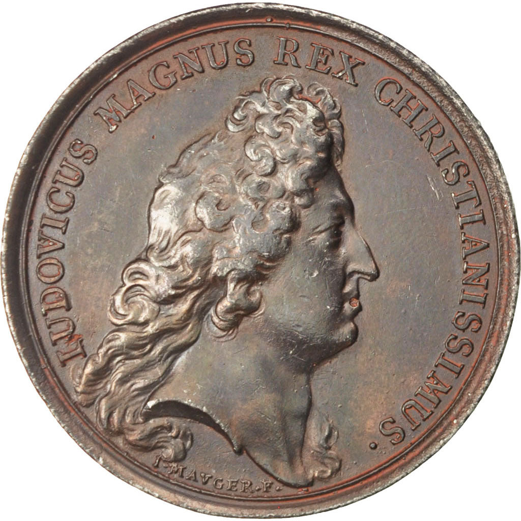 Louis XIV, Pyramide élevée à Rome, Médaille, Divo 77