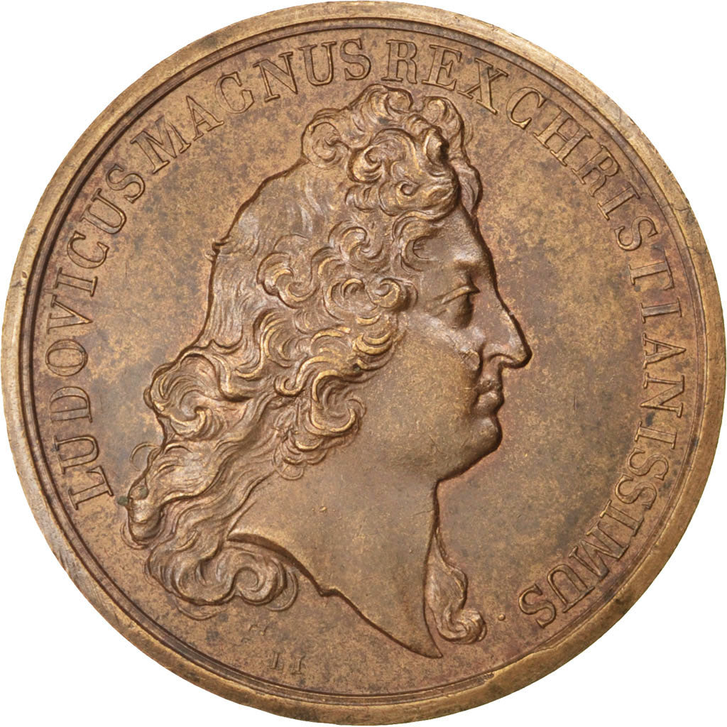 FRANCE, Politics, Society, War, Louis XIV, Medal, AU(55-58), Mauger, Bronze,...