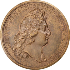 FRANCE, Politics, Society, War, Louis XIV, Medal, AU(55-58), Mauger, Bronze,...