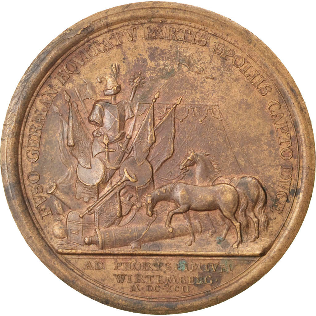 FRANCE, Politics, Society, War, Louis XIV, Medal, AU(55-58), Mauger, Bronze,...