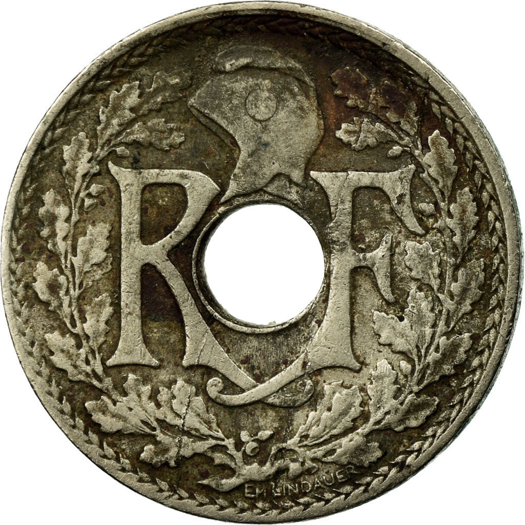 Coin, France, Lindauer, 5 Centimes, 1918, Paris, VF(20-25), Copper-nickel
