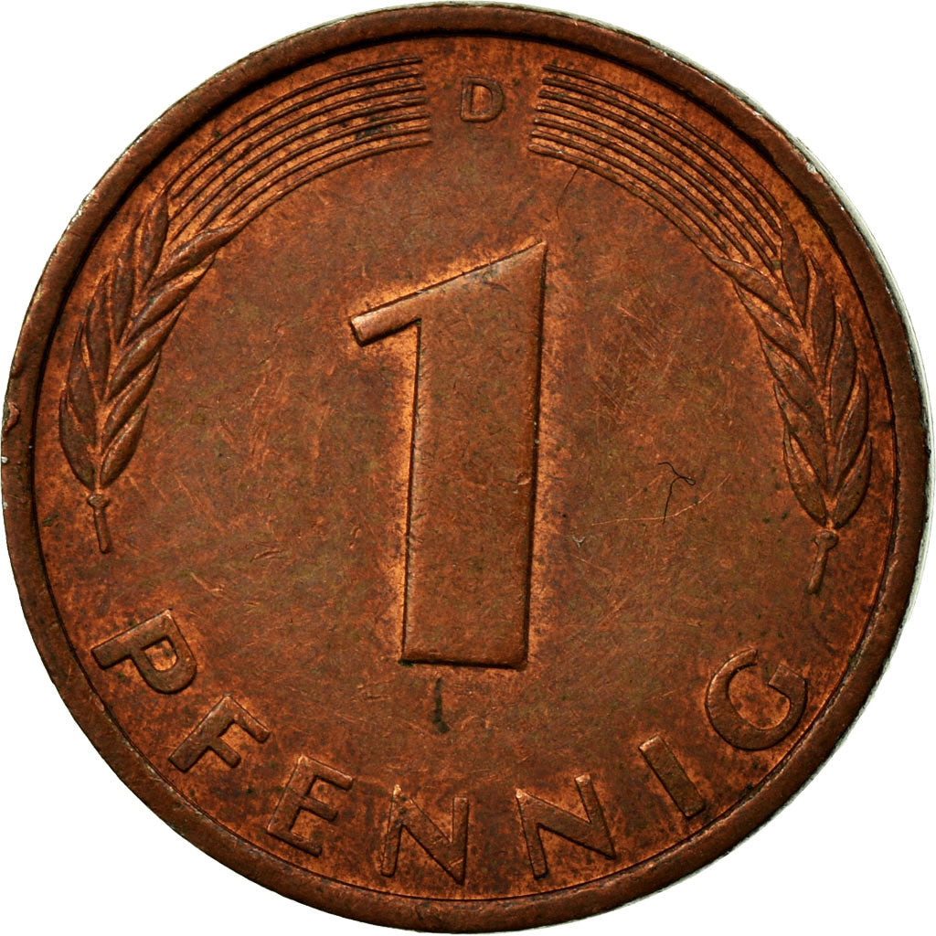 Monnaie, République fédérale allemande, Pfennig, 1991, Munich, TB+, Copper