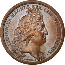 FRANCE, Politics, Society, War, Louis XIV, Medal, AU(50-53), Mauger, Copper,...