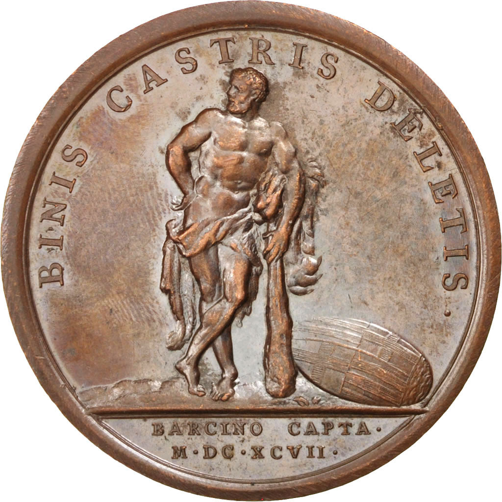FRANCE, Politics, Society, War, Louis XIV, Medal, AU(50-53), Mauger, Copper,...