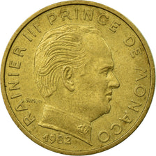 Münze, Monaco, Rainier III, 10 Centimes, 1982, SS, Aluminum-Bronze, KM:142