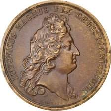 FRANCE, Politics, Society, War, Louis XIV, Medal, AU(55-58), Mauger, Copper,...