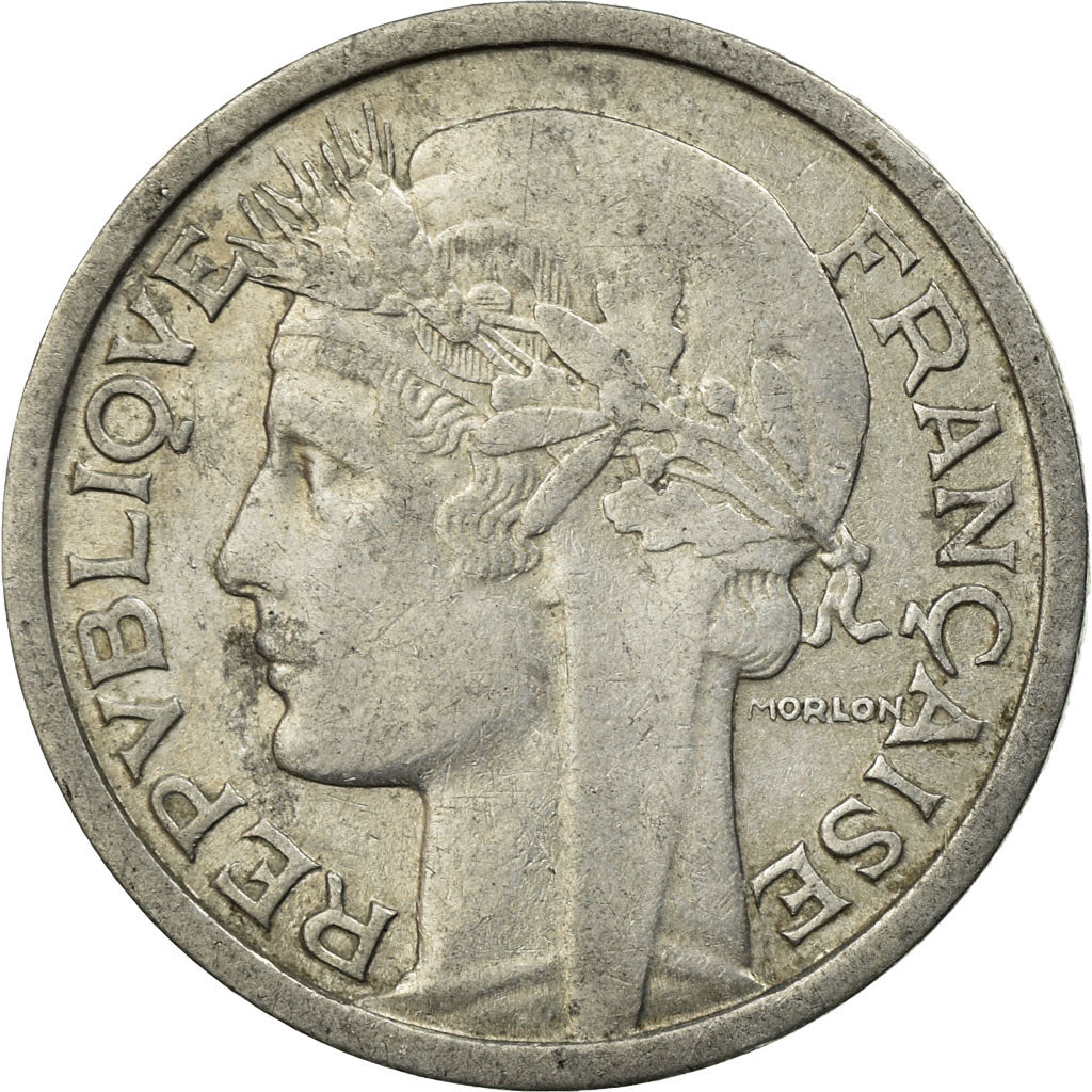 Münze, Frankreich, Morlon, Franc, 1946, Beaumont - Le Roger, SS, Aluminium