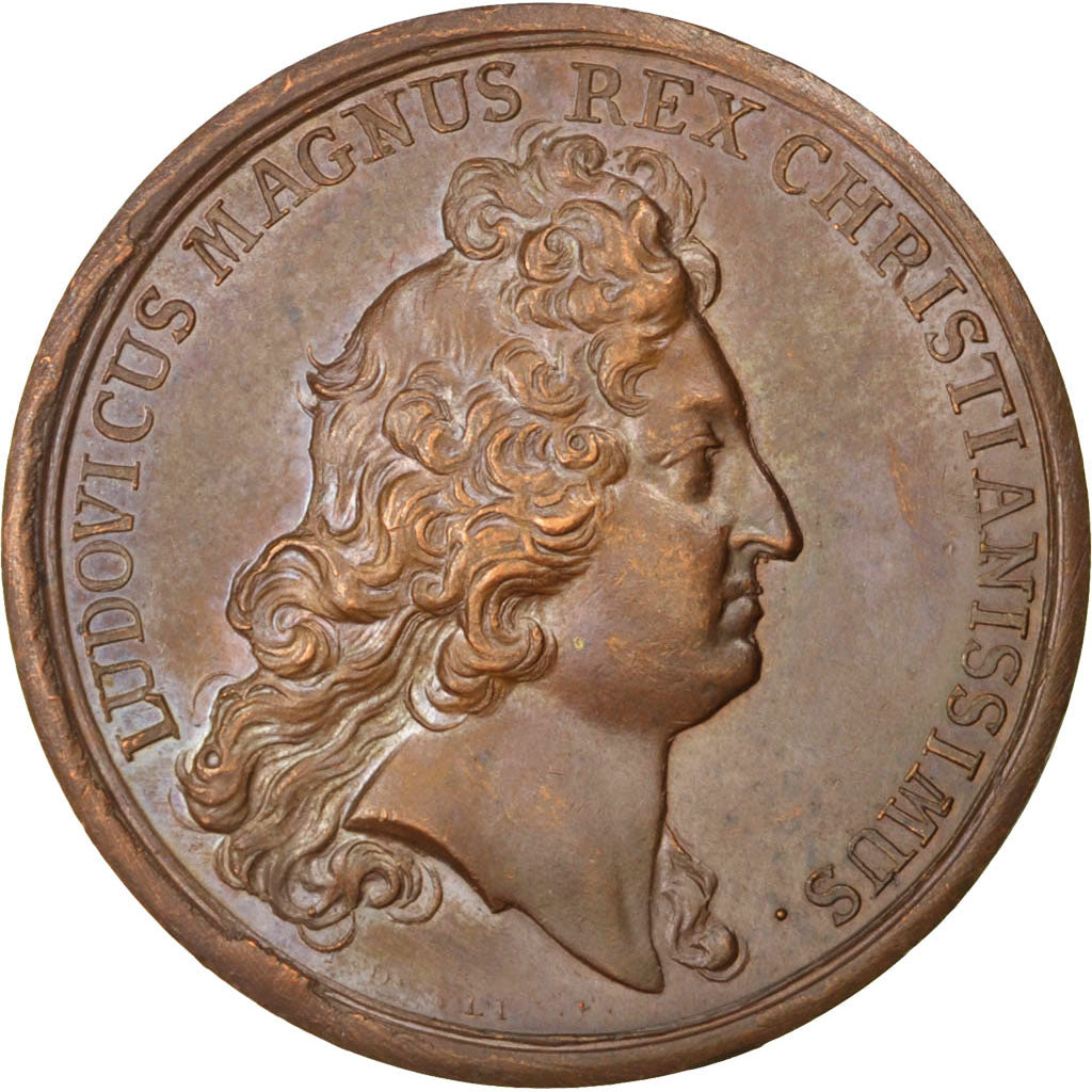 FRANCE, Politics, Society, War, Louis XIV, Medal, AU(55-58), Mauger, Copper,...