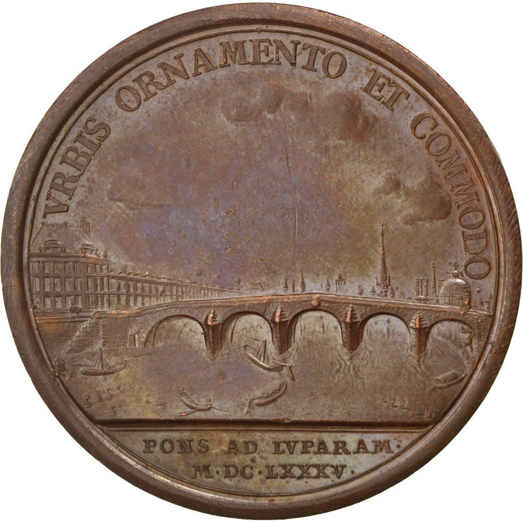 FRANCE, Politics, Society, War, Louis XIV, Medal, AU(55-58), Mauger, Copper,...