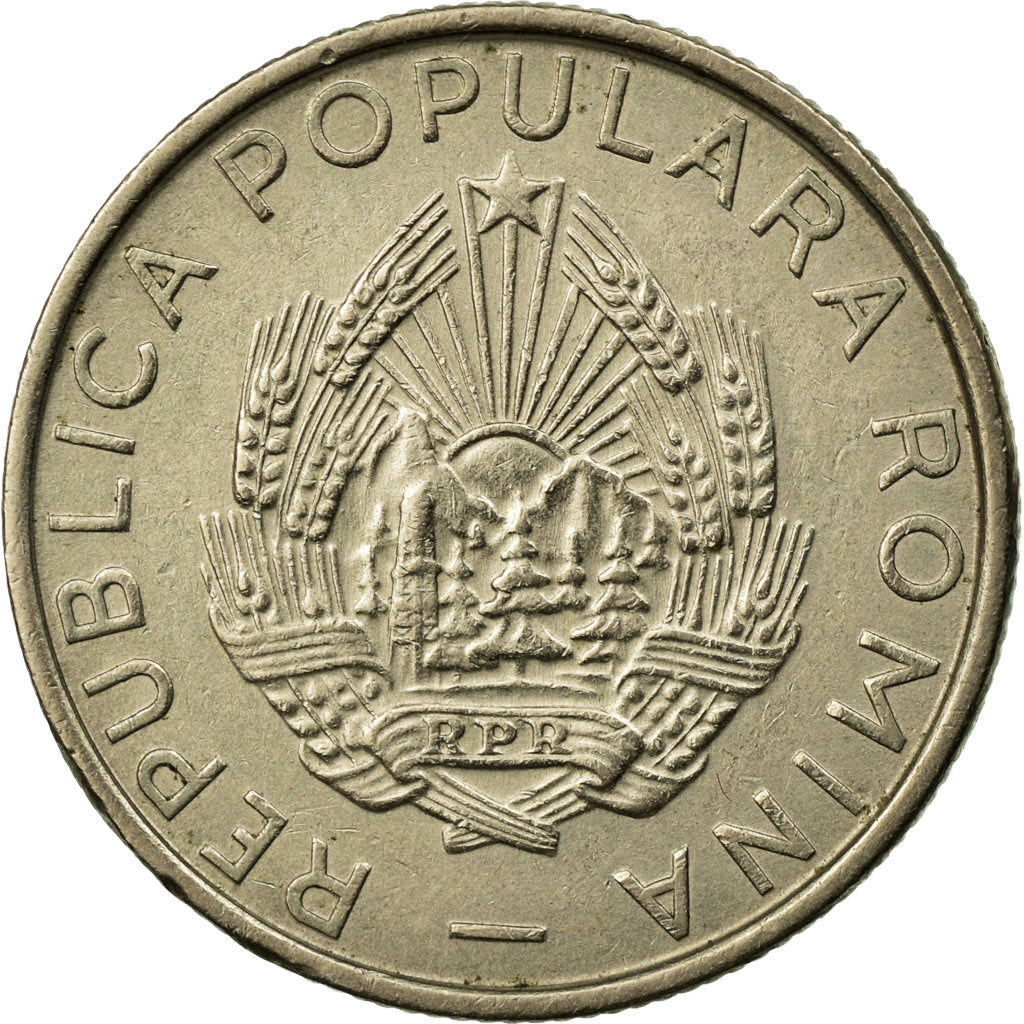 Coin, Romania, 25 Bani, 1955, AU(50-53), Copper-nickel, KM:85.3