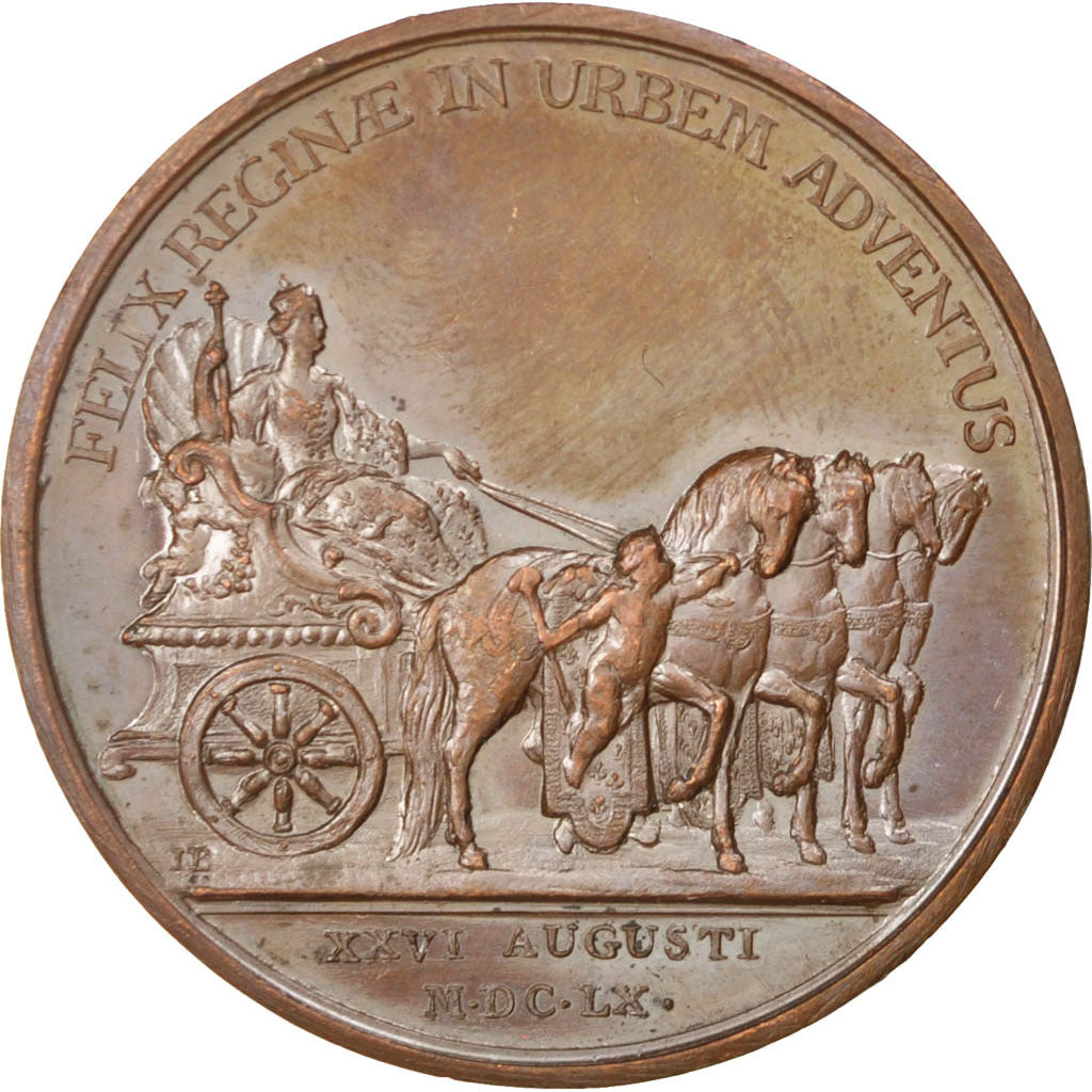 FRANCE, Politics, Society, War, Louis XIV, Medal, AU(50-53), Mauger, Copper,...
