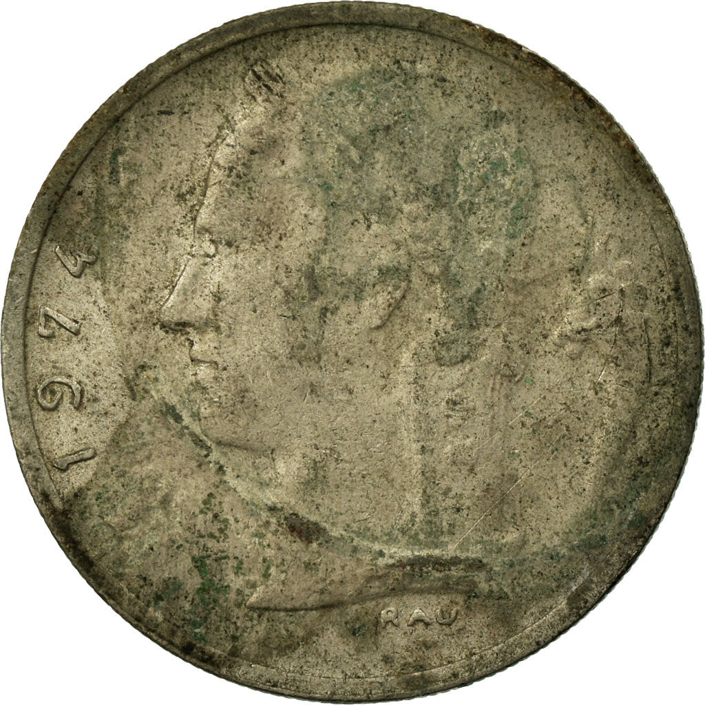 Münze, Belgien, Franc, 1974, S, Copper-nickel, KM:143.1
