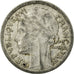 Moneta, Francia, Morlon, Franc, 1944, Castelsarrasin, MB+, Alluminio, KM:885a.3