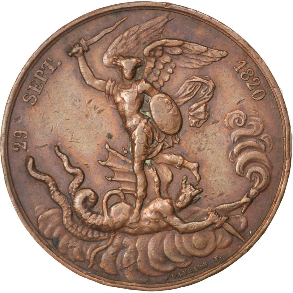 Francia, Nummus, Louis XVIII, Politics, Society, War, Gayrard, Bronzo