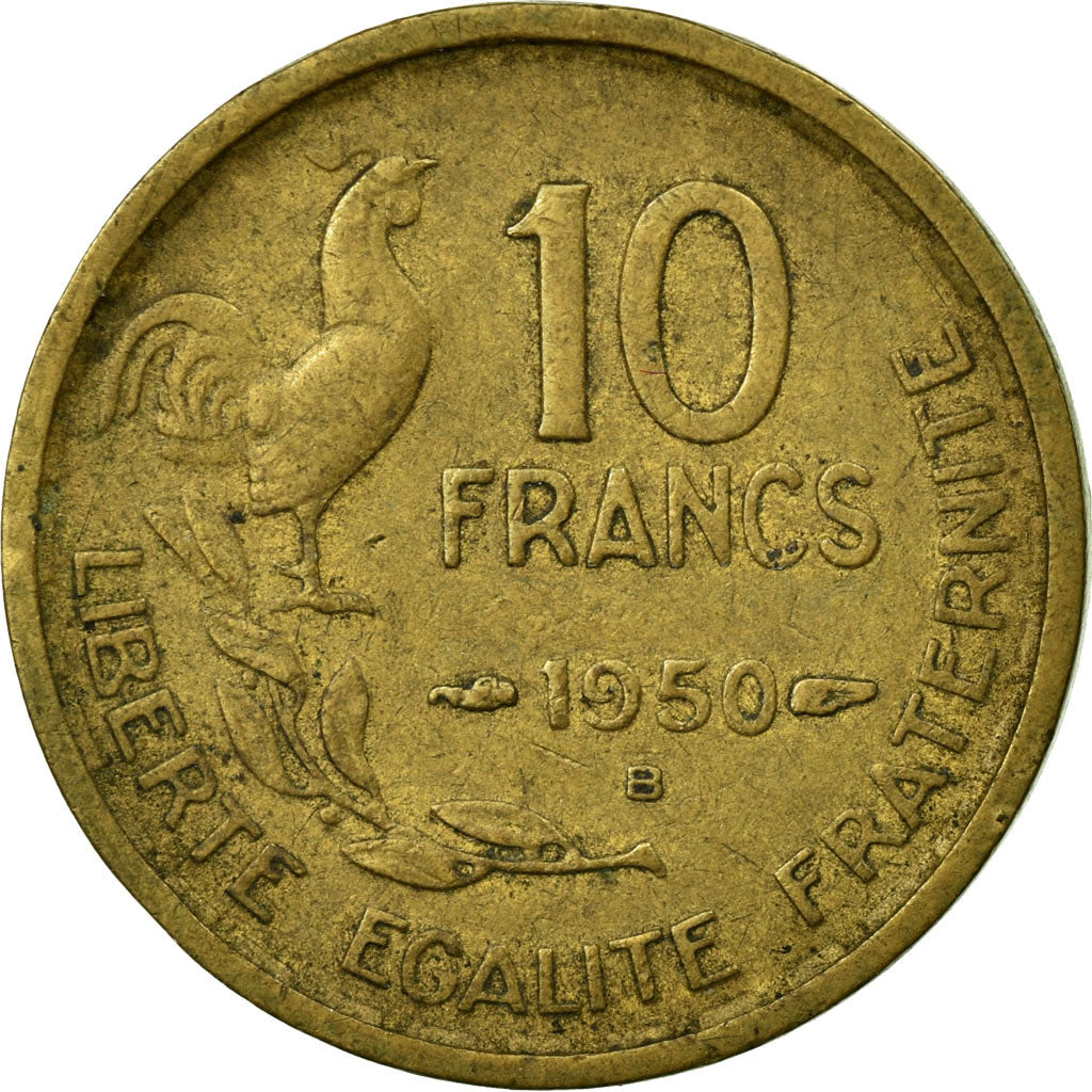 Monnaie, France, Guiraud, 10 Francs, 1950, Beaumont - Le Roger, TTB