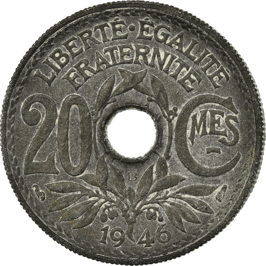 Coin, France, Lindauer, 20 Centimes, 1946, Paris, VF(30-35), Zinc, KM:907.1