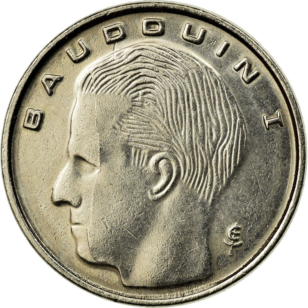 Munten, België, Franc, 1991, Paris, ZF, Nickel Plated Iron, KM:170