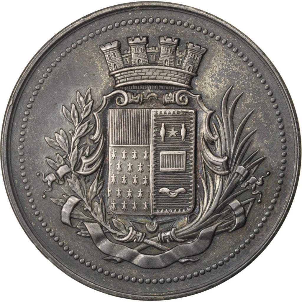 FRANCE, Business & industry, French Third Republic, Medal, AU(55-58), Silver,...
