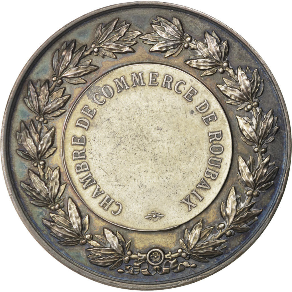 FRANCE, Business & industry, French Third Republic, Medal, AU(55-58), Silver,...