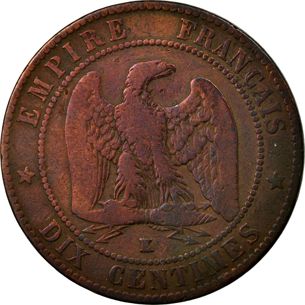 Coin, France, Napoleon III, Napoléon III, 10 Centimes, 1856, Bordeaux