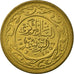 Moneta, Tunisia, 20 Millim, 1983, Paris, EF(40-45), Mosiądz, KM:307