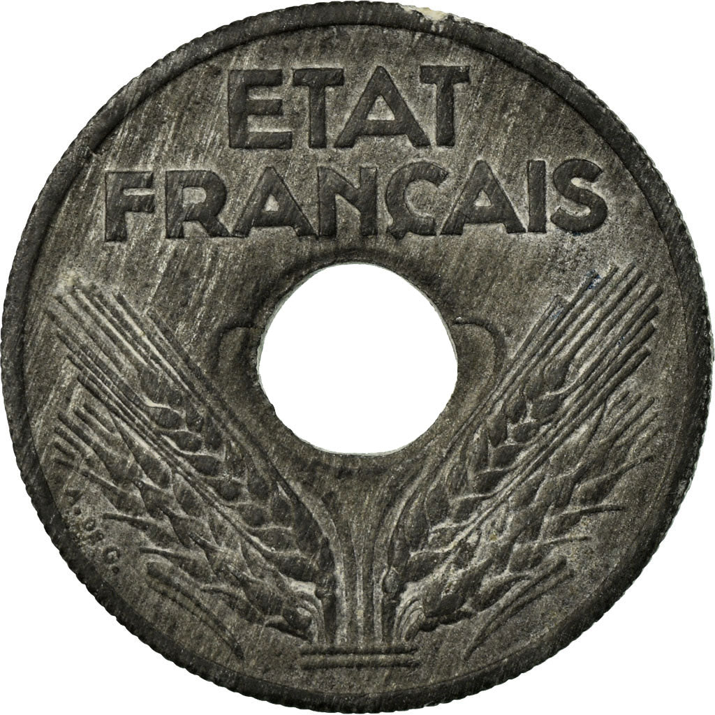Coin, France, État français, 10 Centimes, 1943, Paris, VF(30-35), Zinc