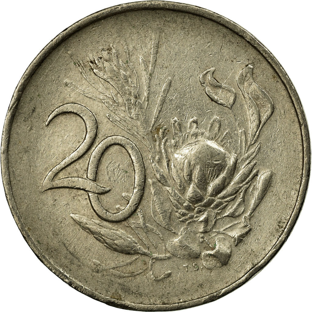 Monnaie, Afrique du Sud, 20 Cents, 1965, TB+, Nickel, KM:69.1