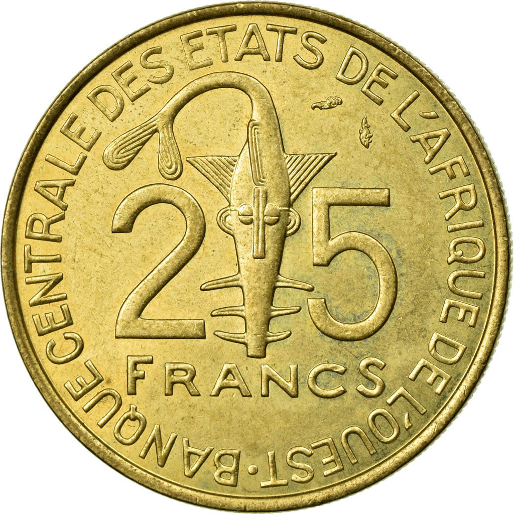 Moneta, Kraje Afryki Zachodniej, 25 Francs, 1980, Paris, EF(40-45)