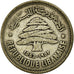Coin, Lebanon, 50 Piastres, 1952, Utrecht, VF(30-35), Silver, KM:17