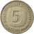 Moneta, GERMANIA - REPUBBLICA FEDERALE, 5 Mark, 1975, Karlsruhe, BB, Nichel