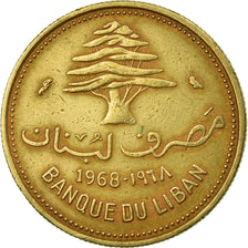 Coin, Lebanon, 10 Piastres, 1968, Paris, VF(30-35), Nickel-brass, KM:26