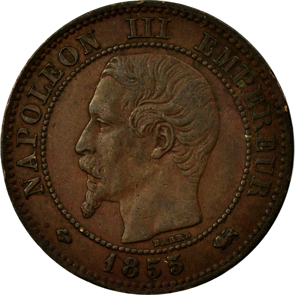 Monnaie, France, Napoleon III, Napoléon III, 2 Centimes, 1855, Lyon, TTB