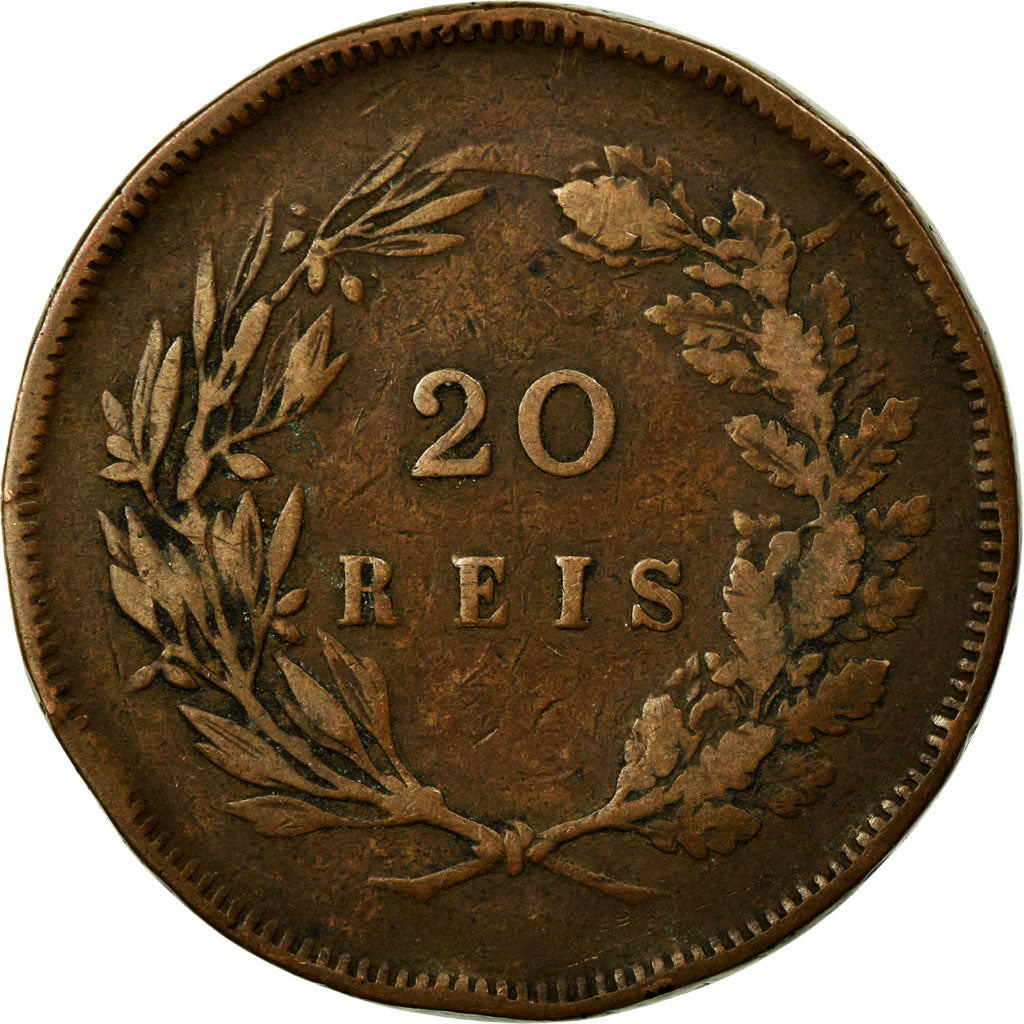 Moeda, Portugal, Carlos I, 20 Reis, 1891, EF(40-45), Bronze, KM:533