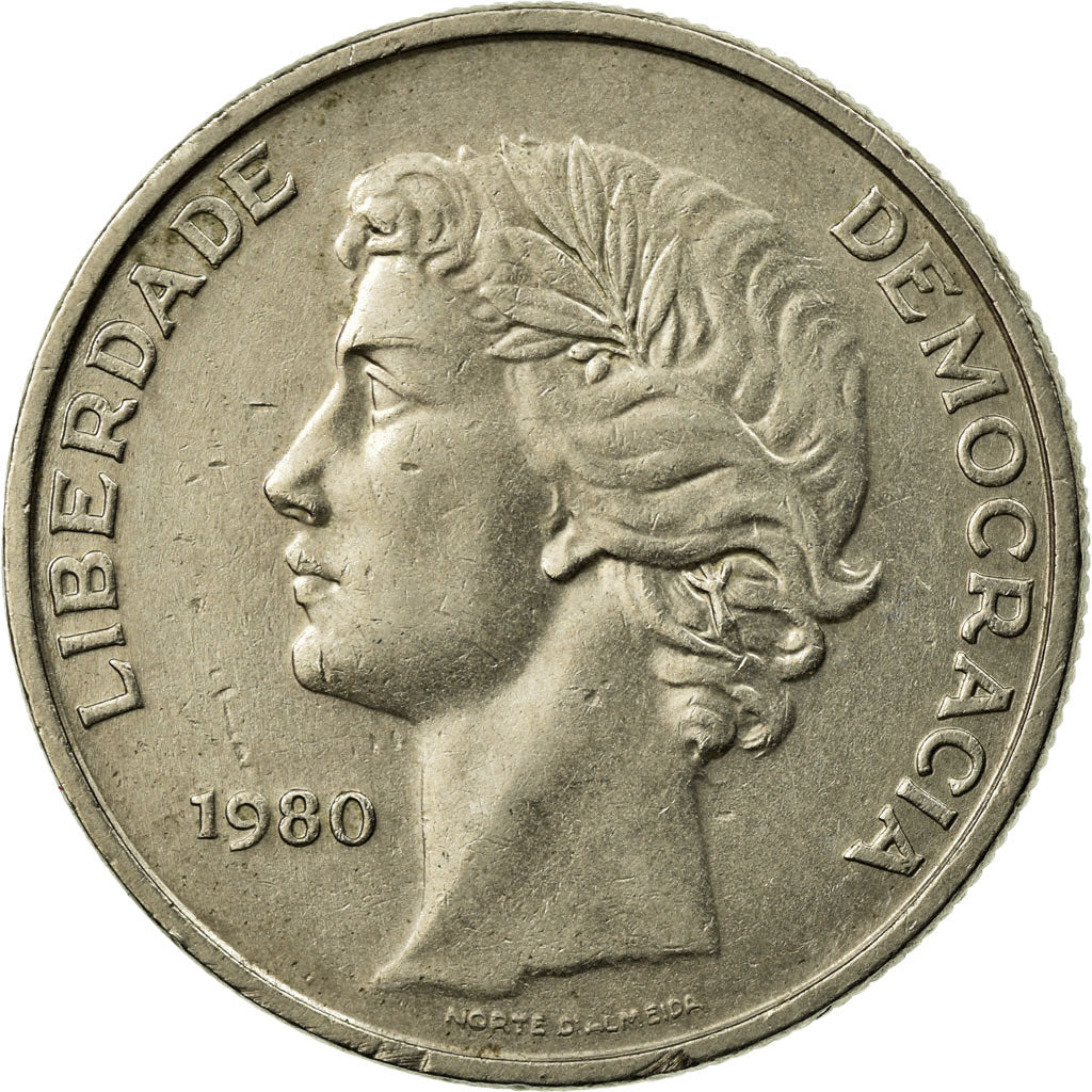 Coin, Portugal, 25 Escudos, 1980, VF(30-35), Copper-nickel, KM:607a