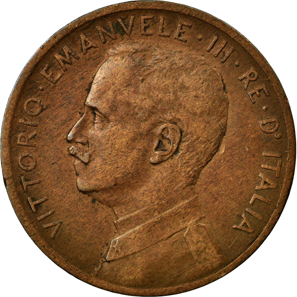 Coin, Italy, Vittorio Emanuele III, 5 Centesimi, 1908, Rome, VF(30-35), Bronze